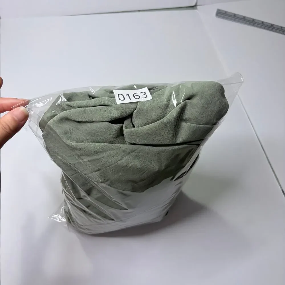 Lulus Sage Green Plunge Maxi Dress Women's Small Formal Bridesmaid NWT - Picture 6 of 6